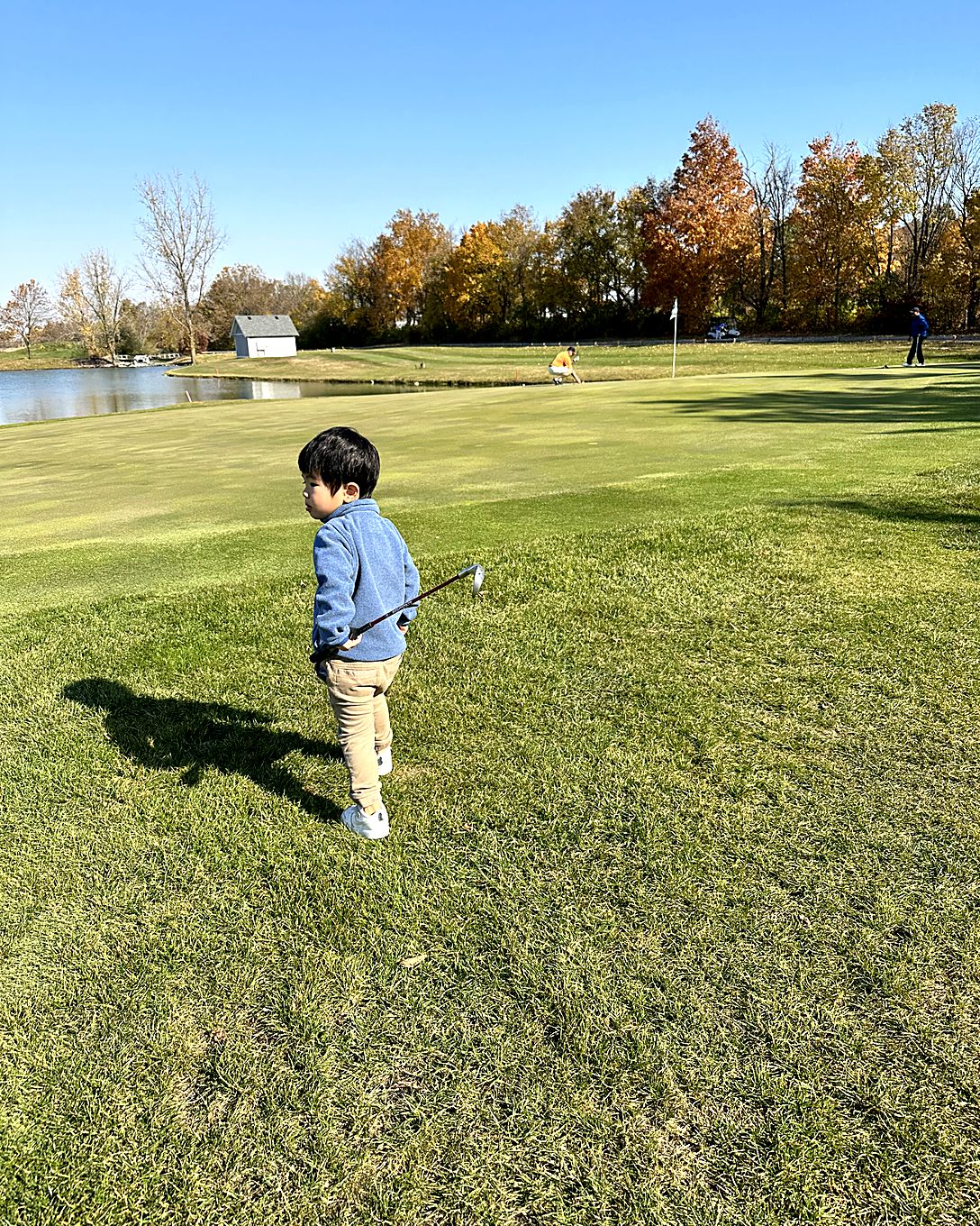 Parker Huynh on the course