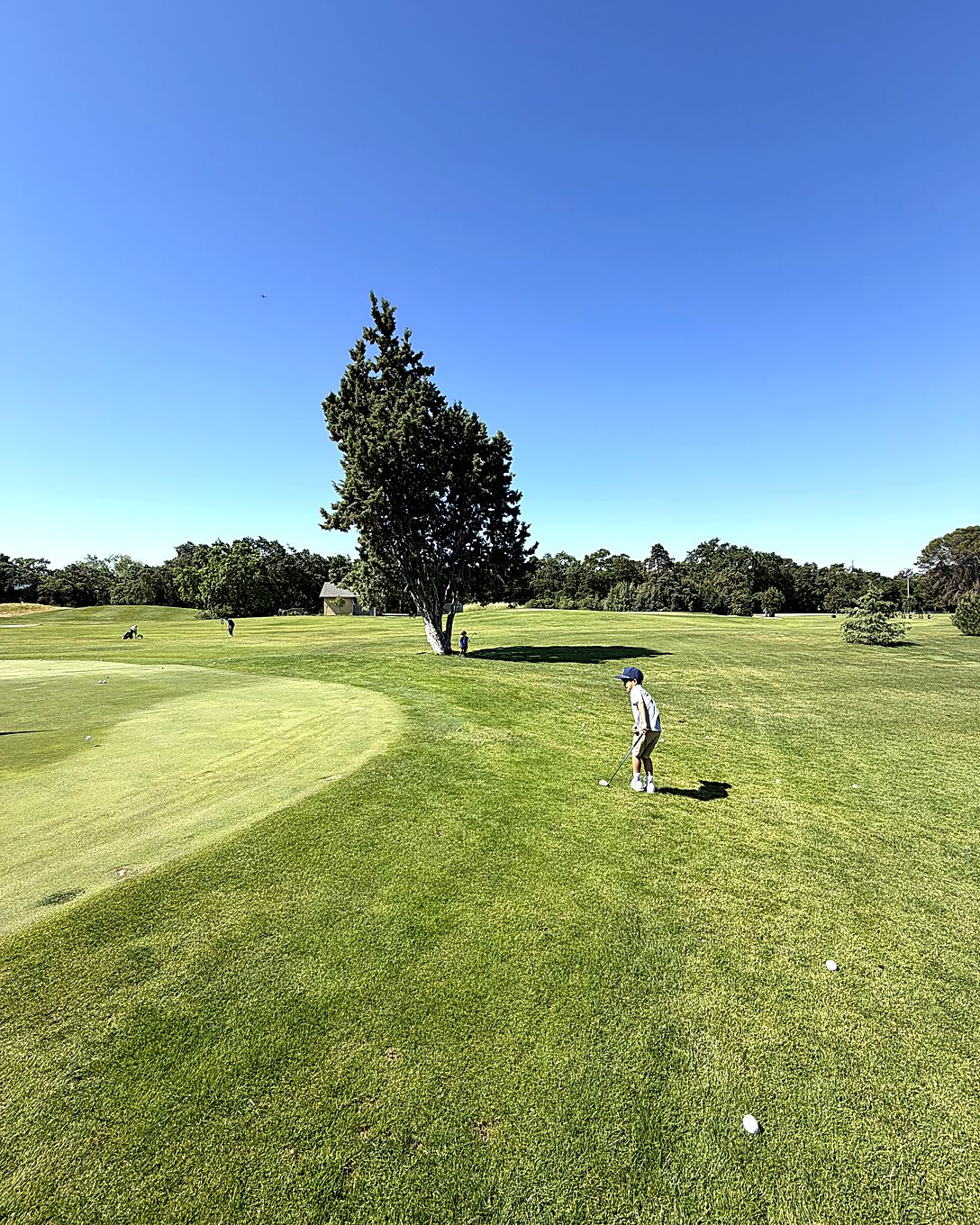 Parker Huynh on the course