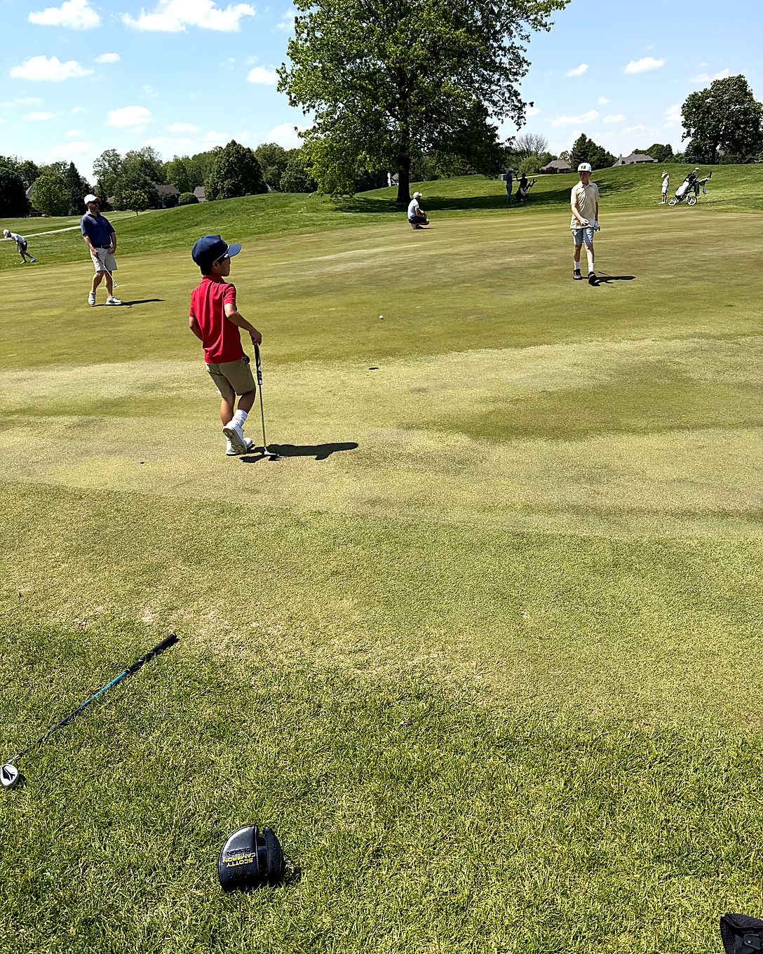 Parker Huynh on the course